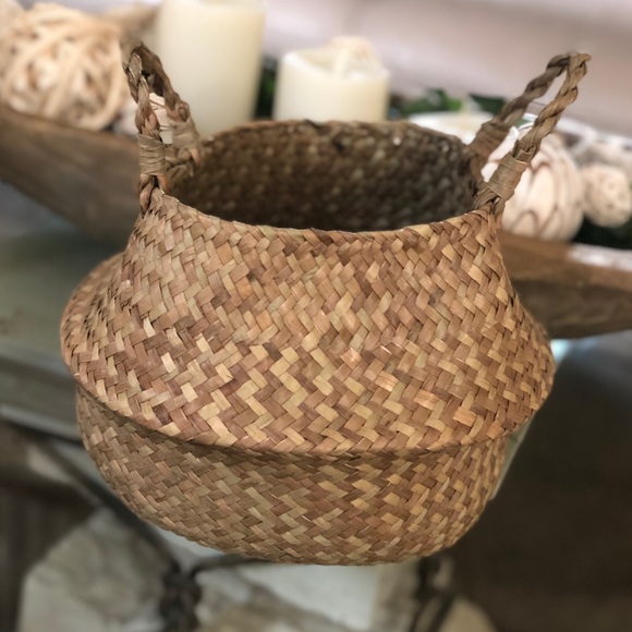 Other - Foldable Hand Woven Seagrass  Basket.